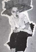 Egon Schiele Mischievous woman oil painting reproduction